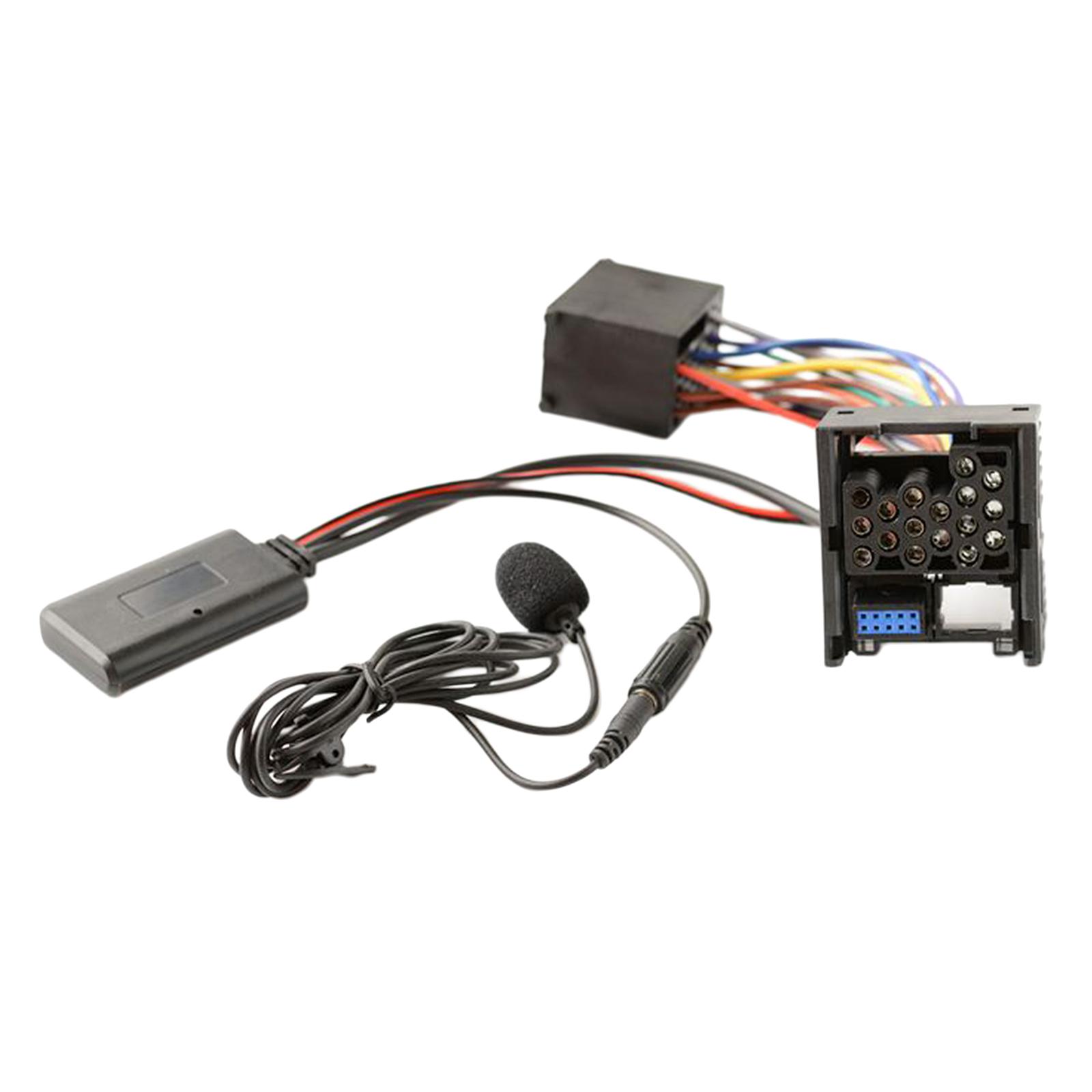 2pcs Bluetooth 5.0 Audio Cable Adapter w/Mic Kit for BMW E46 3 Series 02-06