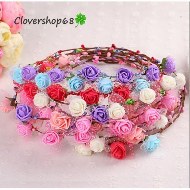 Vòng Hoa Đội Đầu Chụp Ảnh Kỷ Yếu (6 bông)