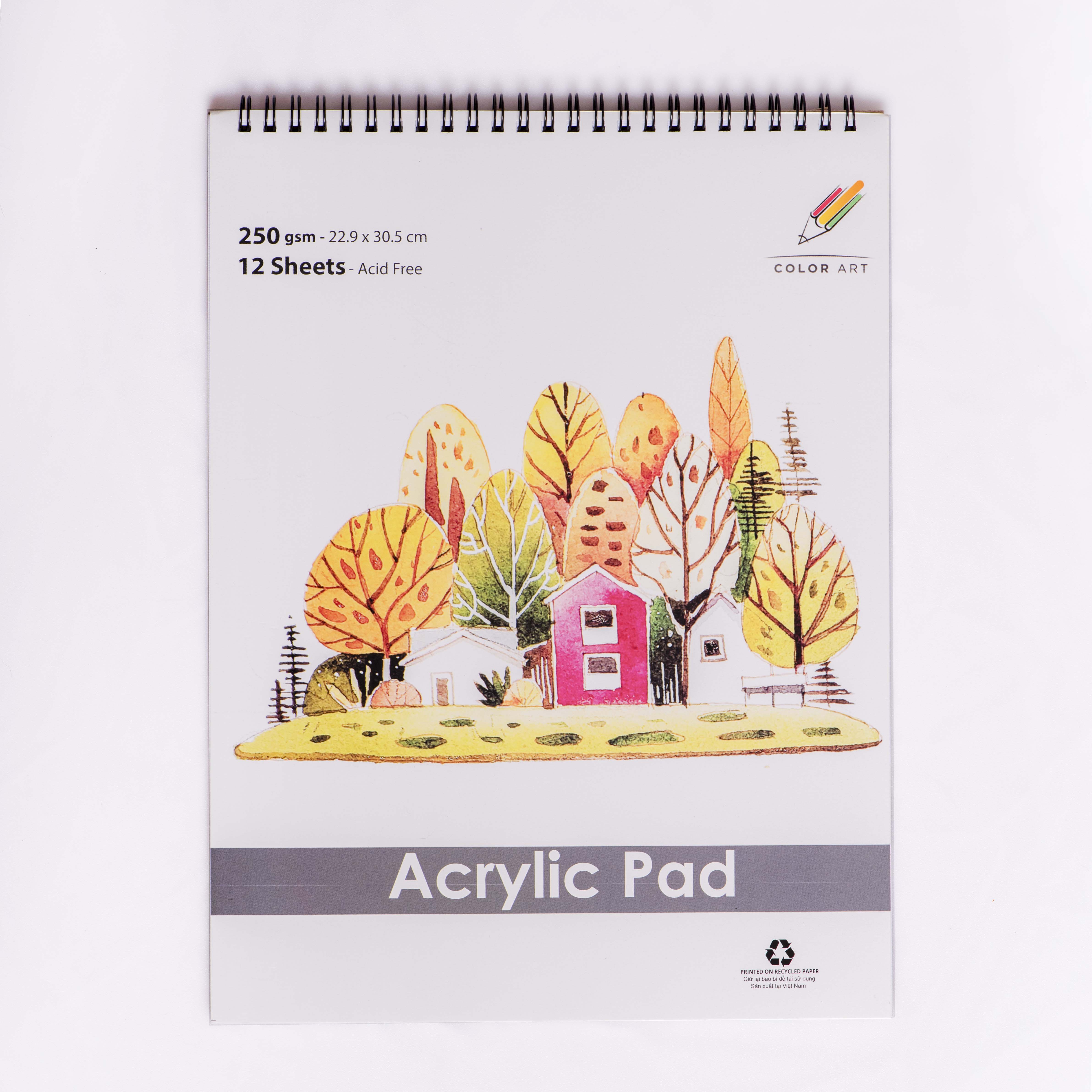 Tập Giấy Vẽ A4 Acrylic Pad