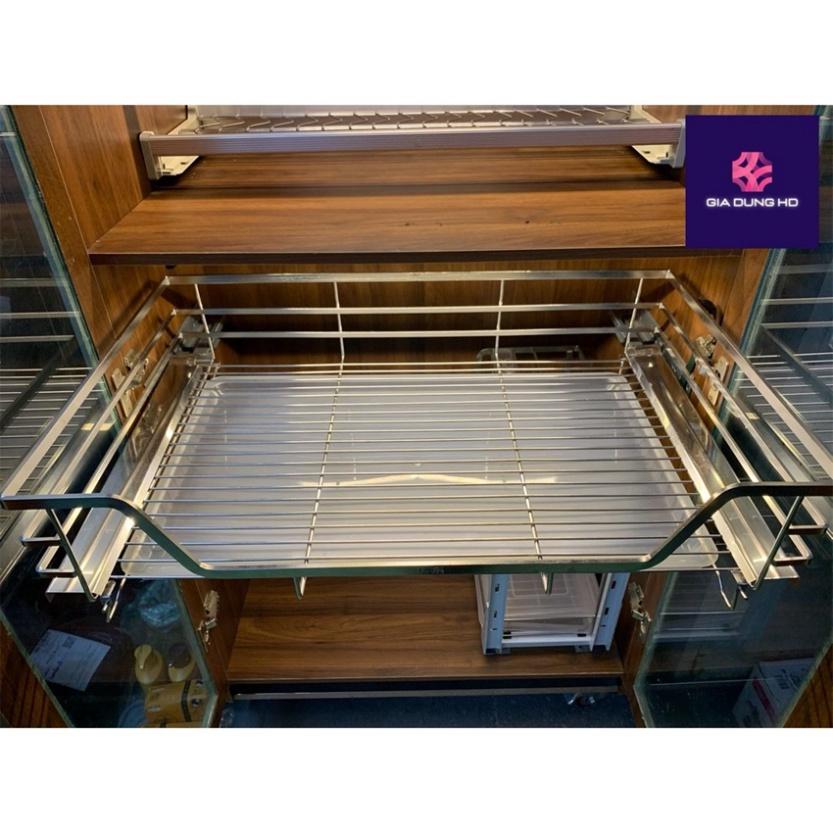 Giá kéo xoong nồi 304 FREE SHIP kệ đựng nồi xoong có thể dễ dàng kéo ra đẩy vào mà không gây ra tiếng ồn