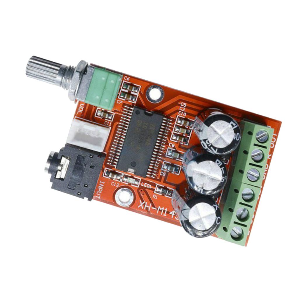 12W+12W Dual Channel Digital Audio Amplifier Class D Power Board DC 12V