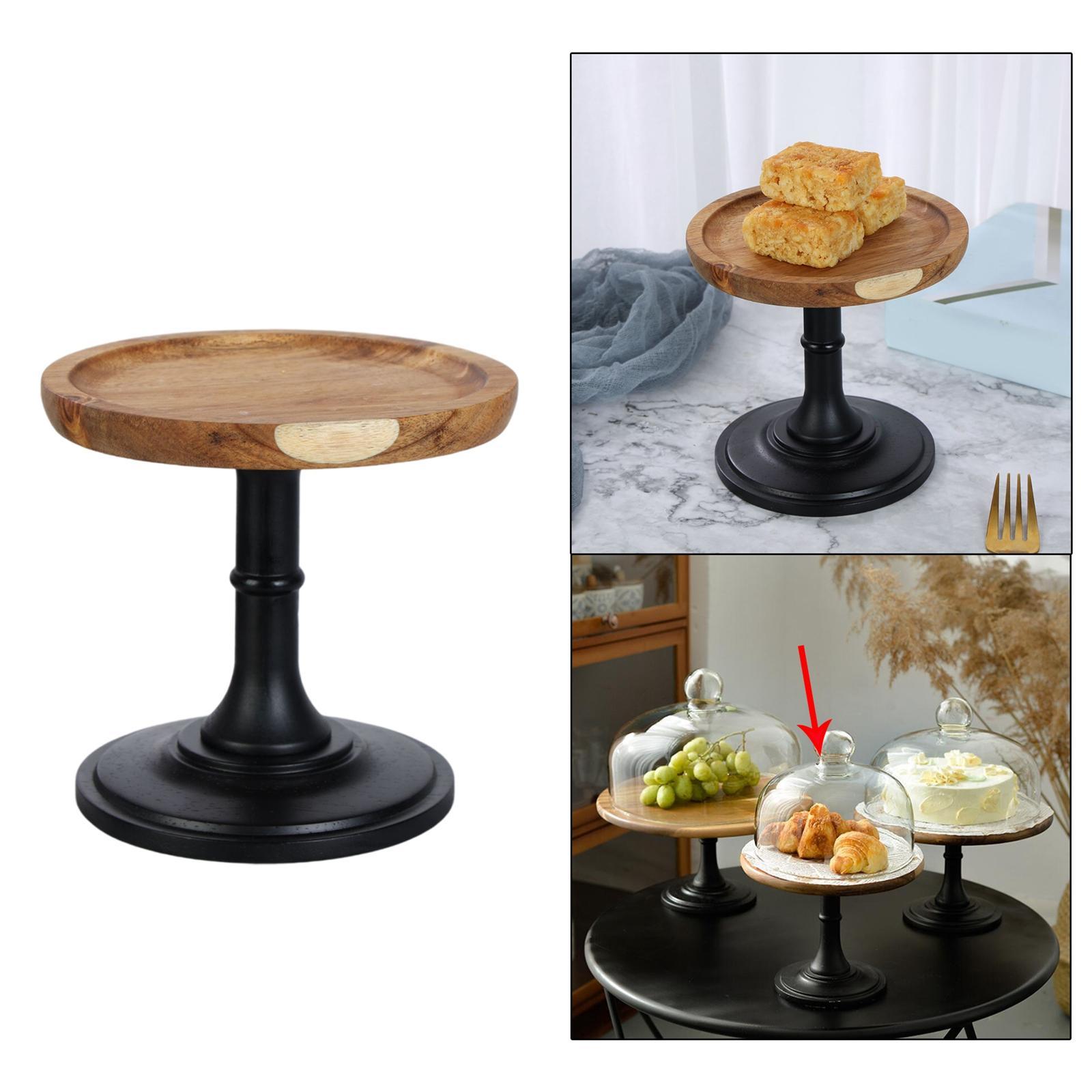 Wood Cake Stand Round Household Kitchen Tool for Sushi Dessert Fruit Snack