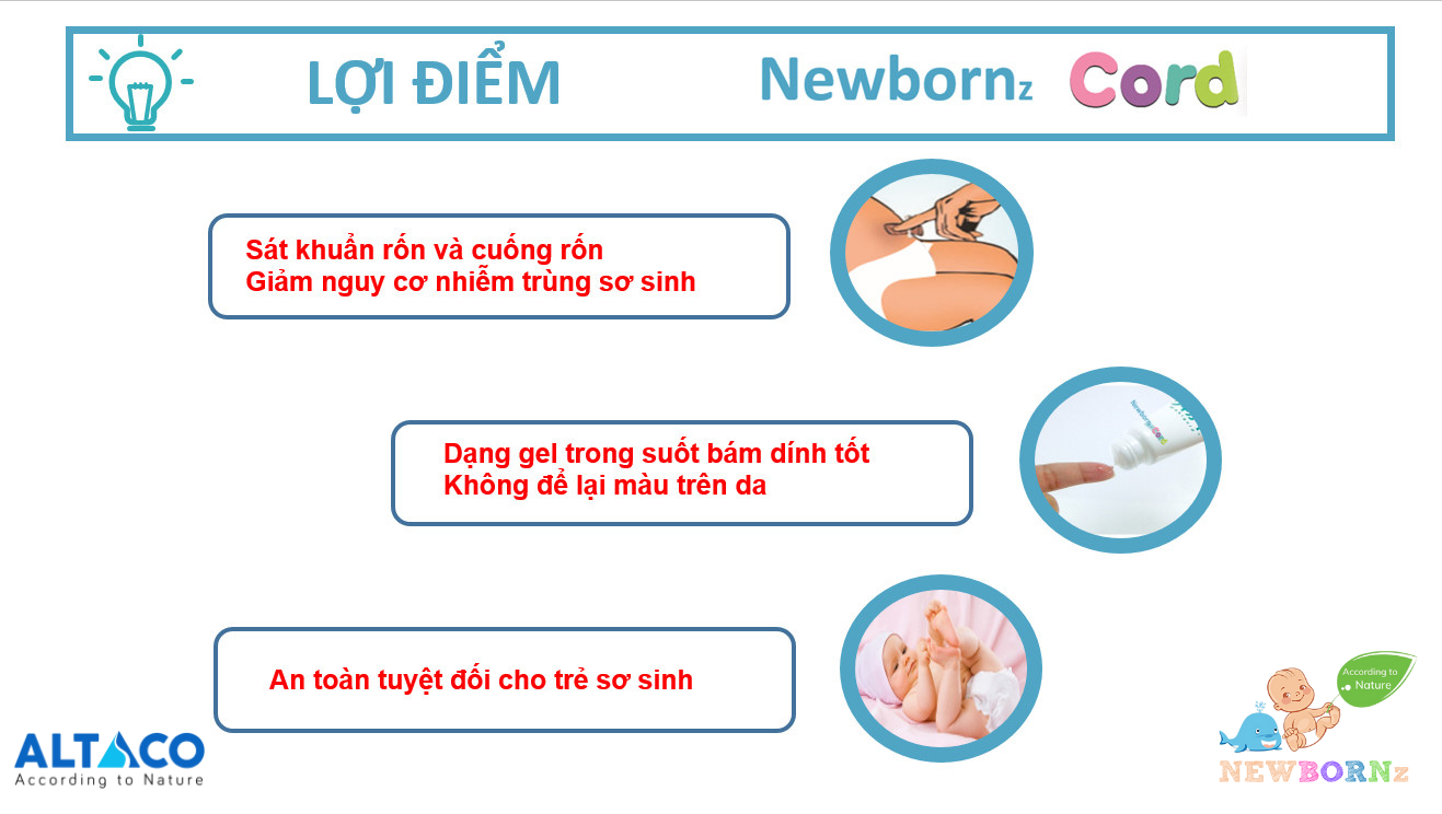 Gel vệ sinh rốn cho trẻ sơ sinh Newbornz Cord 10g