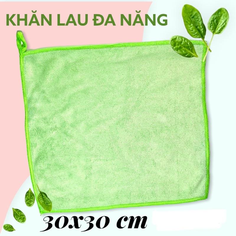 KHĂN LAU ĐA NĂNG 30x30 CM CÓ MÓC TREO LAU BÀN LAU XE LAU BẾP