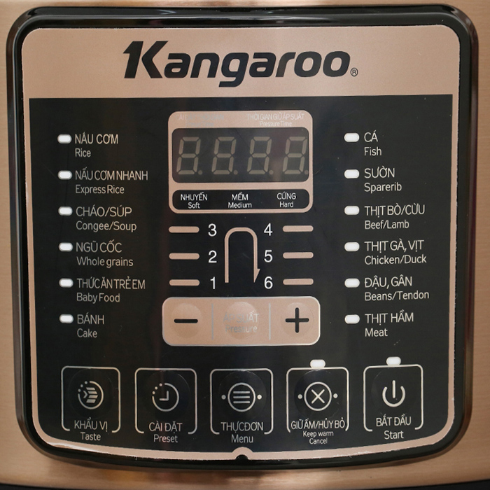 Nồi áp suất điệnTử Đa Năng 5L Kangaroo KG5P1 - Hàng chính hãng