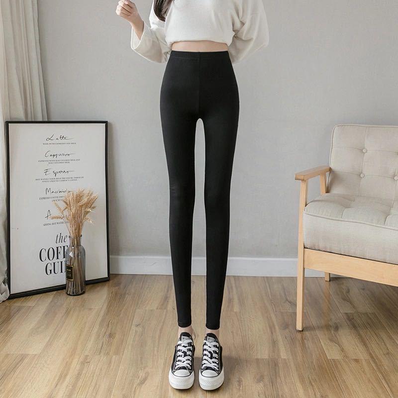 Quần legging nữ, Legging nữ dáng dài cạp cao ôm body dày dặn sexy, quần tập yoga gym co dãn siêu nâng mông bigsize TF002