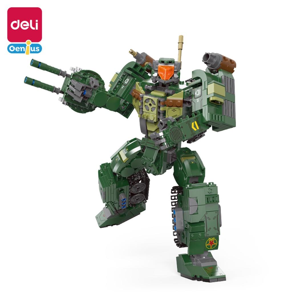 Bộ Đồ Chơi Lắp Ghép Robot Biến Hình Deli - Mô Hình Chiến Hạm, Trực Thăng, Xe Tăng Cao Cấp Cho Bé Thỏa Sức Sáng Tạo - YP118 YP119 YP220