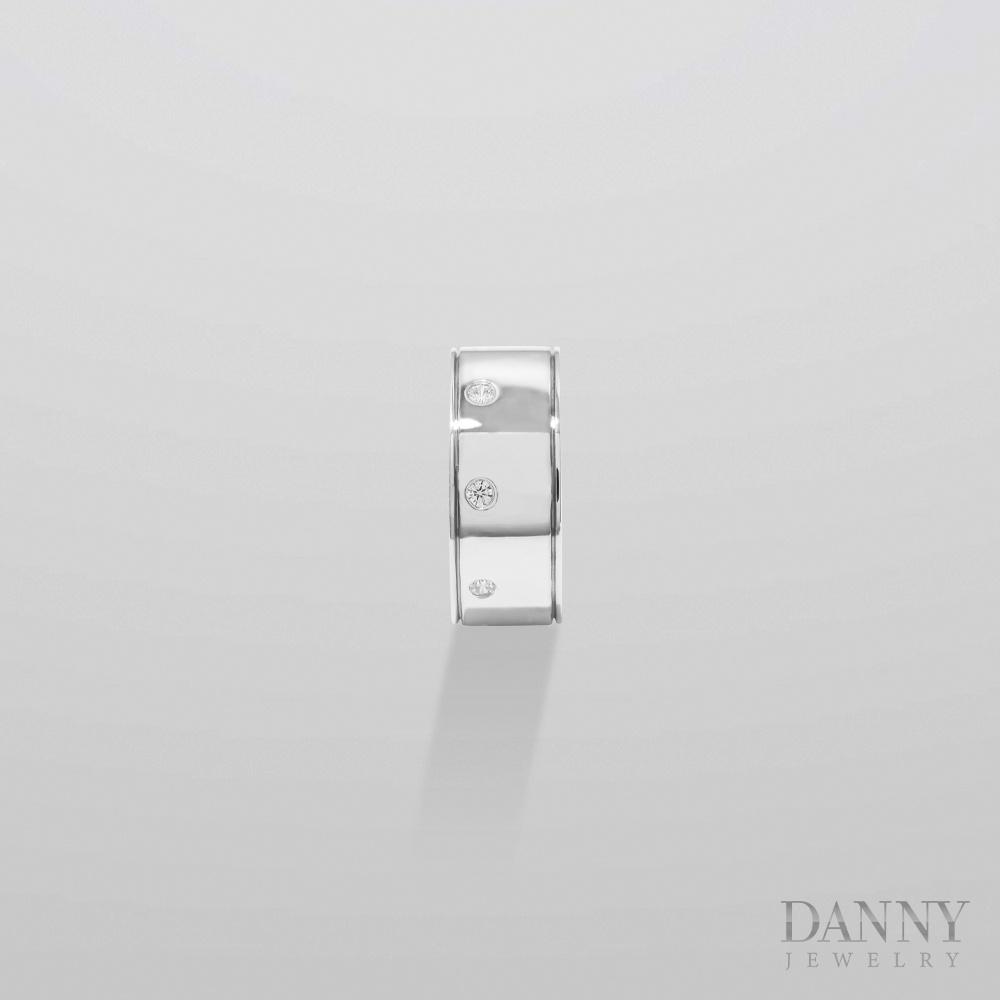 Nhẫn Cặp Danny Jewelry Bạc 925 Đính đá CZ Xi Rhodium SP7225100010