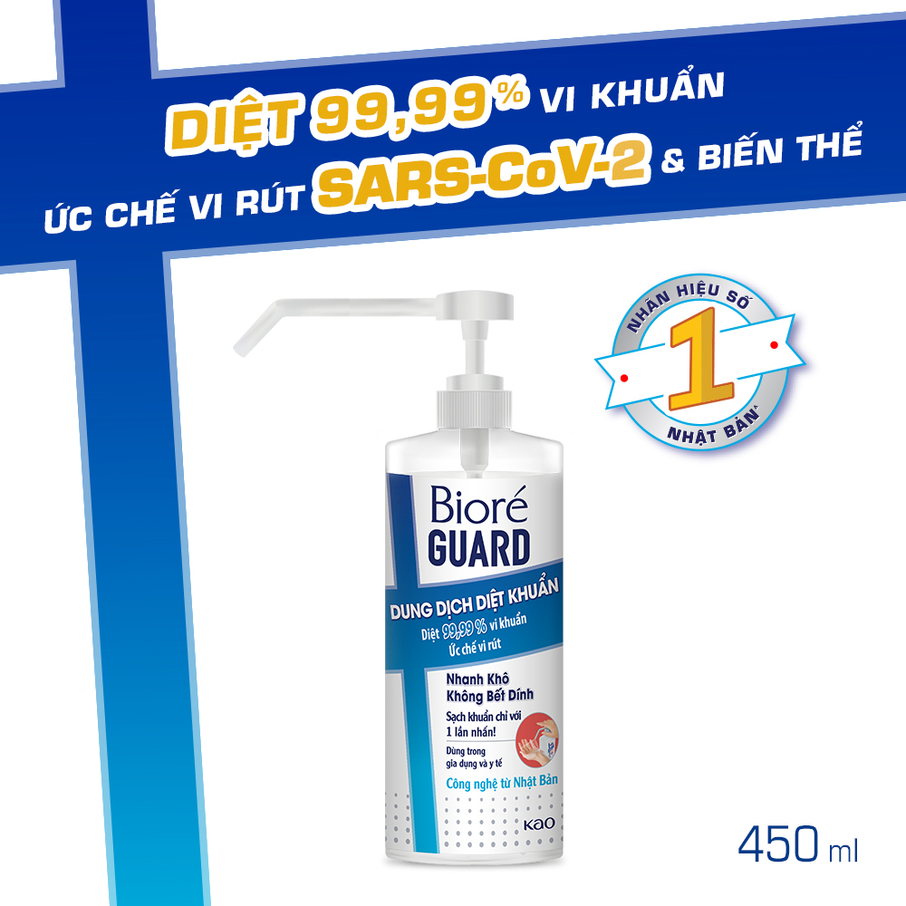 Dung dịch diệt khuẩn Bioré GUARD 450ml