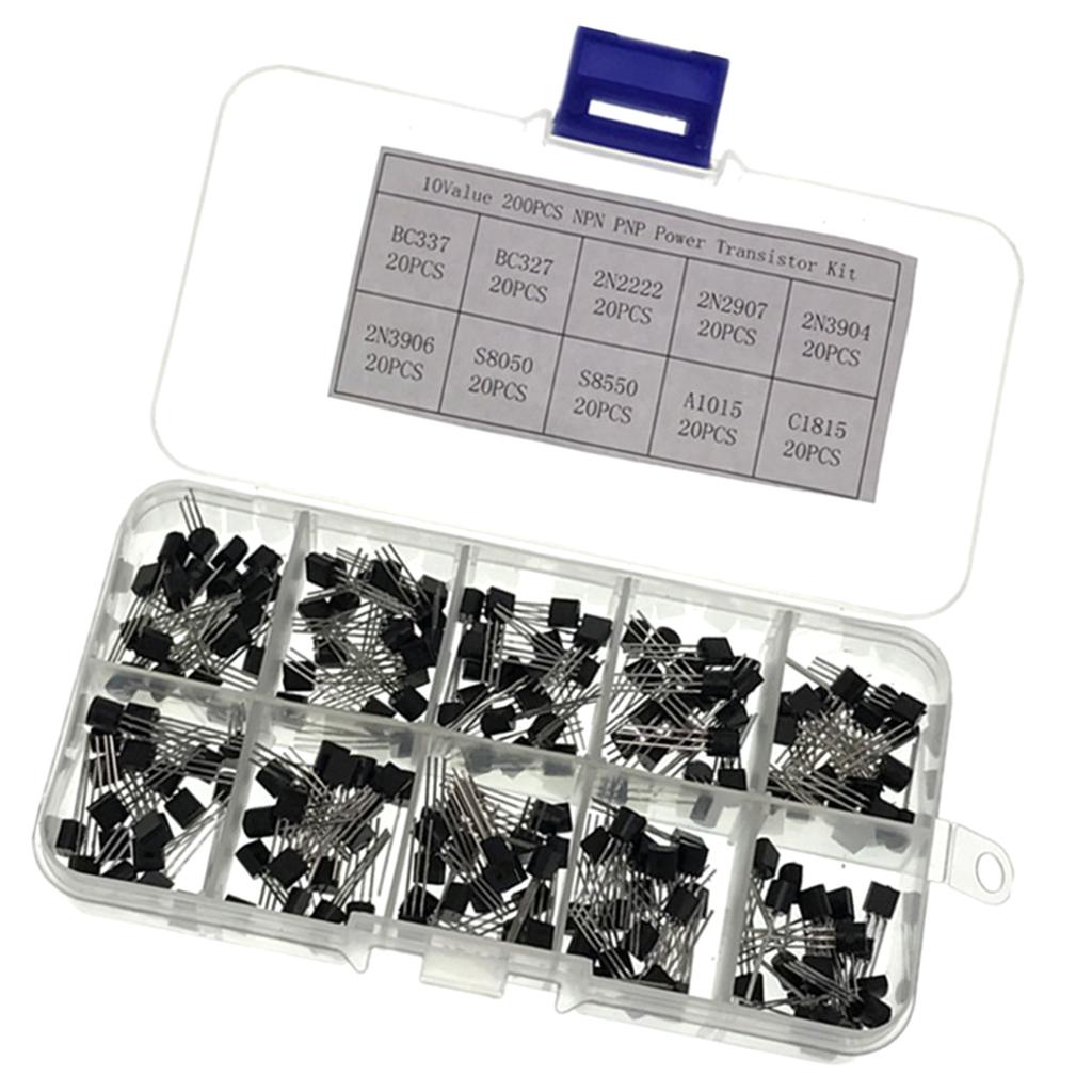 10 Giá Trị 200 Máy Tính Ra-92 Bóng Bán Dẫn Bộ NPN PNP Transistor Công Suất Bộ