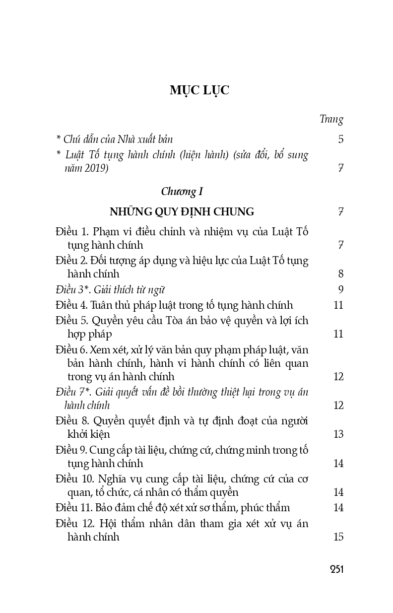 Luật Tố Tụng Hành Chính