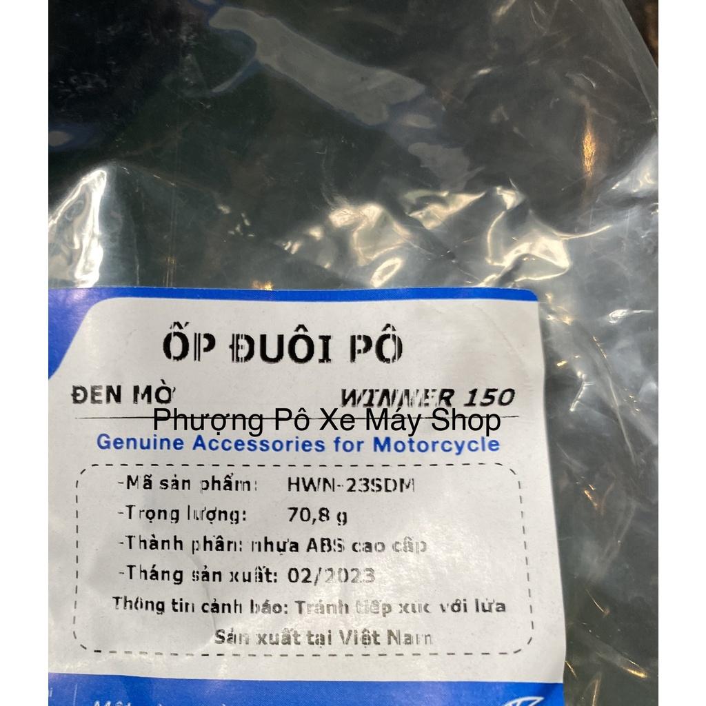 Ốp pô ốp đuôi pô NHỰA dẻo ABS đen mờ chống nóng dành cho Winner V1/ Winner X/ Exciter 150