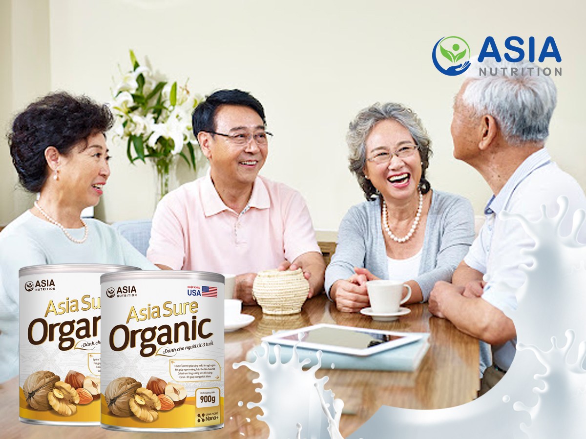 Sữa bột dinh dưỡng Asia Sure Organic tác dụng cân bằng dinh dưỡng phục hồi sức khỏe Asia Nutrition