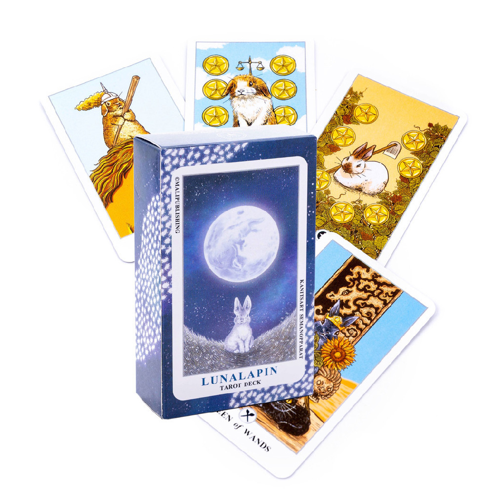 [Size Gốc] Bộ Bài Tarot Luna Lapin 7x12 Cm Tặng Đá Thanh Tẩy