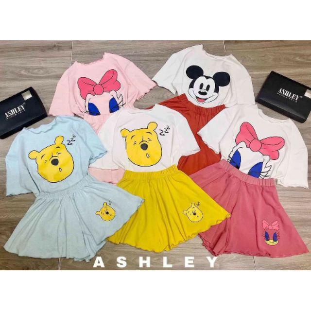 Set hoạt hình lụa xinh xắn