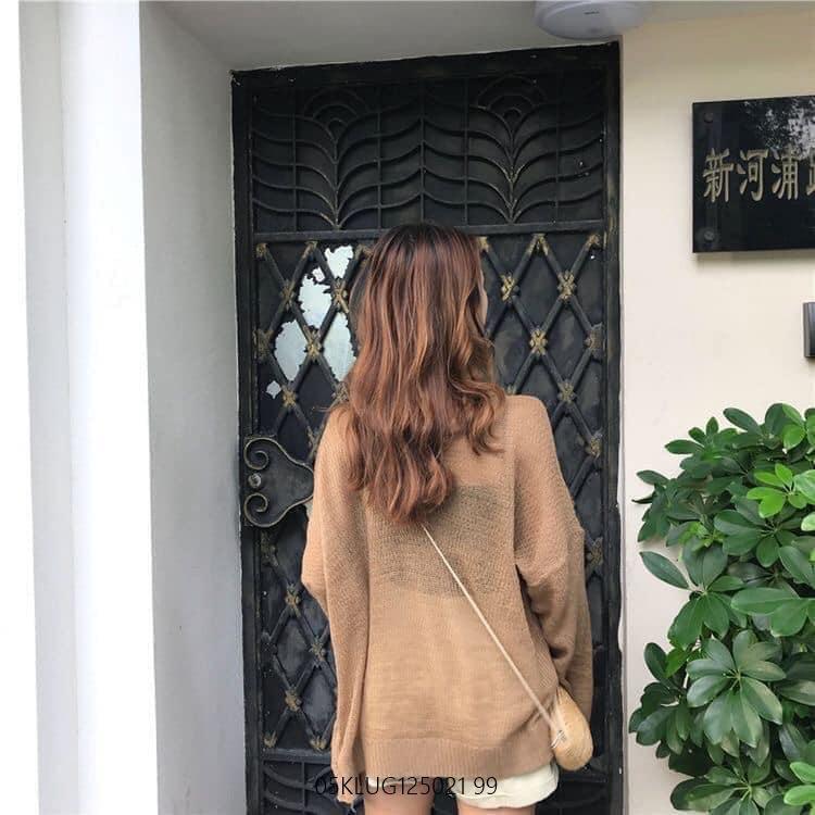 Áo khoác len mỏng nhiều màu