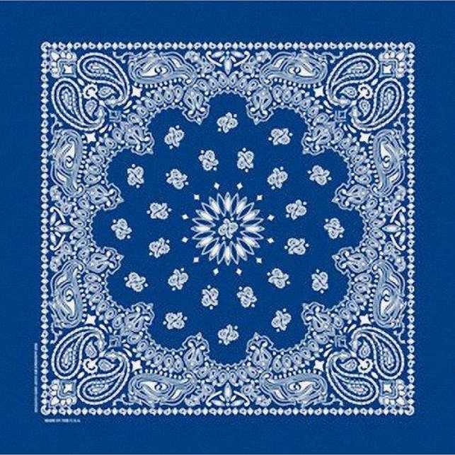 Khăn Bandana Màu Xanh Dương - Mã B006