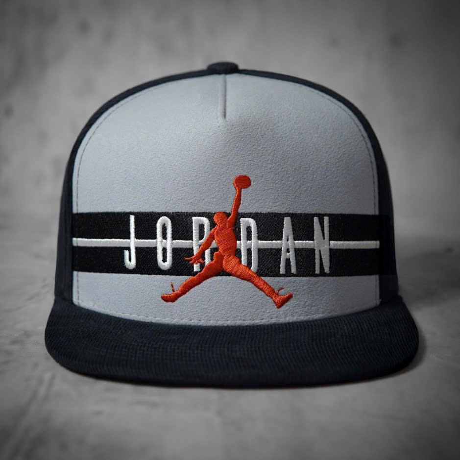 [ Miễn ship / giảm giá ] MŨ NÓN LƯỠI TRAI NAM NỮ SNAPBACK VÀNH PHẲNG JOR.DAN CÁ TÍNH - màu xám đen