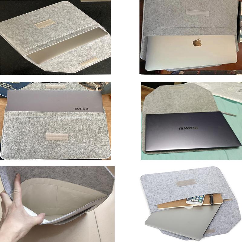 Laptop Cảm Thấy Tay Túi Cho Apple Macbook Air Pro Retina 11 12 13 13.3 15 15.4 15.6 16 Inch Cho mạc M1 Chip Air Pro 13 13.3 Ốp Lưng