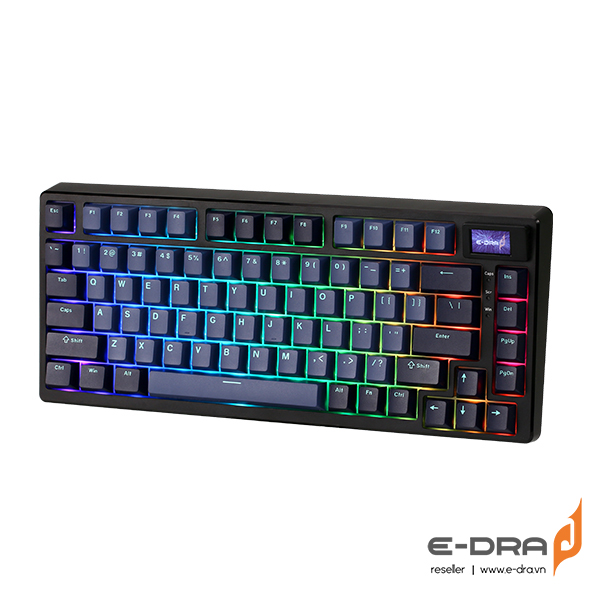 Bàn phím cơ không dây E-Dra EK375 Pro Beta