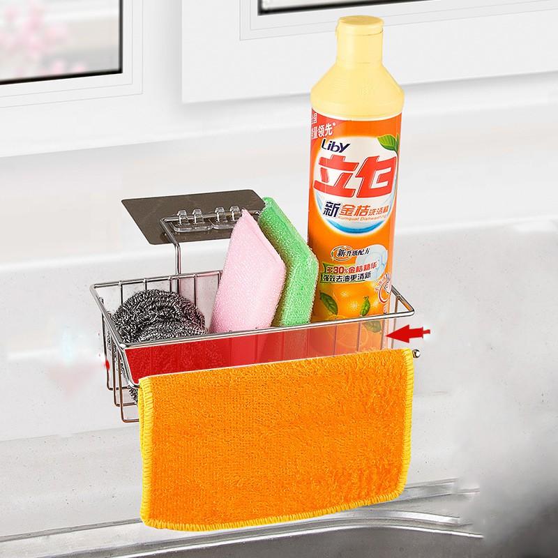 Giá Treo Đồ Đa Năng , Giá Hứng Nước Inox Giá Để Rẻ Rửa Bát , Kèm Miếng Dán Tường Mẫu Mới Về TOZAMI