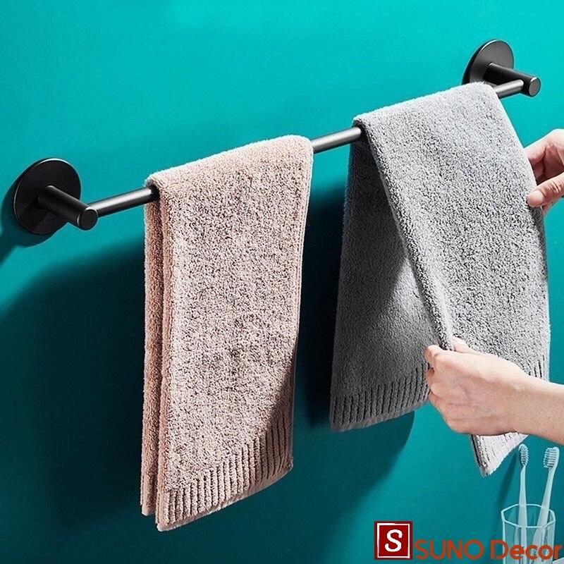 Thanh Treo Khăn Nhà Tắm Dán Tường Tiện Dụng, Giá Treo Khăn Nhà Bếp Đa Năng Cao Cấp