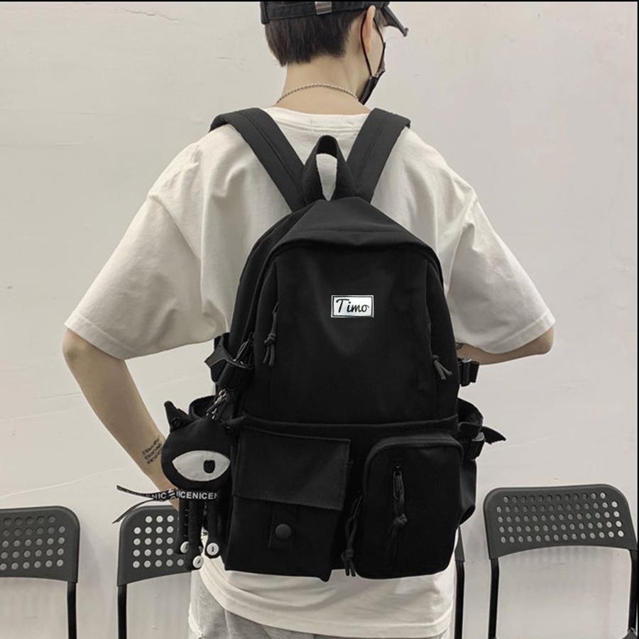 Balo nam nữ, Balo du lịch vải dù ulzzang đi học thời trang chống nước nhiều ngăn đựng laptop cao cấp Hàn Quốc ULZ0010