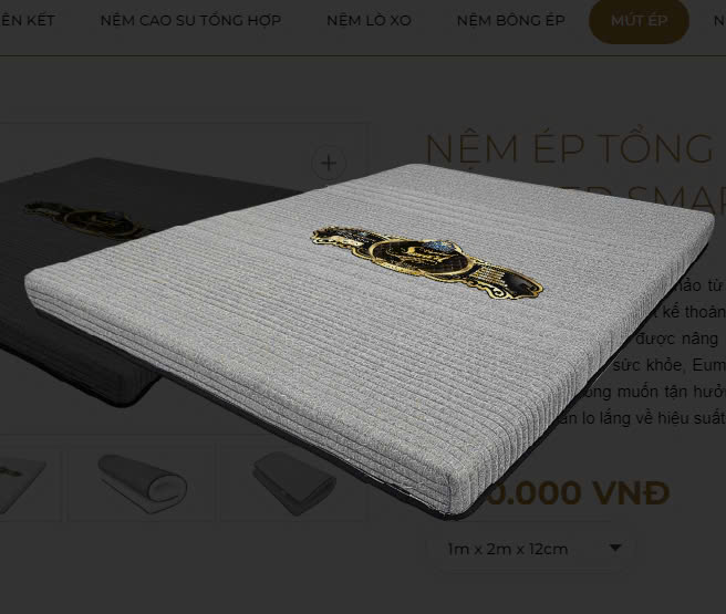 Nệm Ép Tổng Hợp Kim Cương  Eumixed Smart