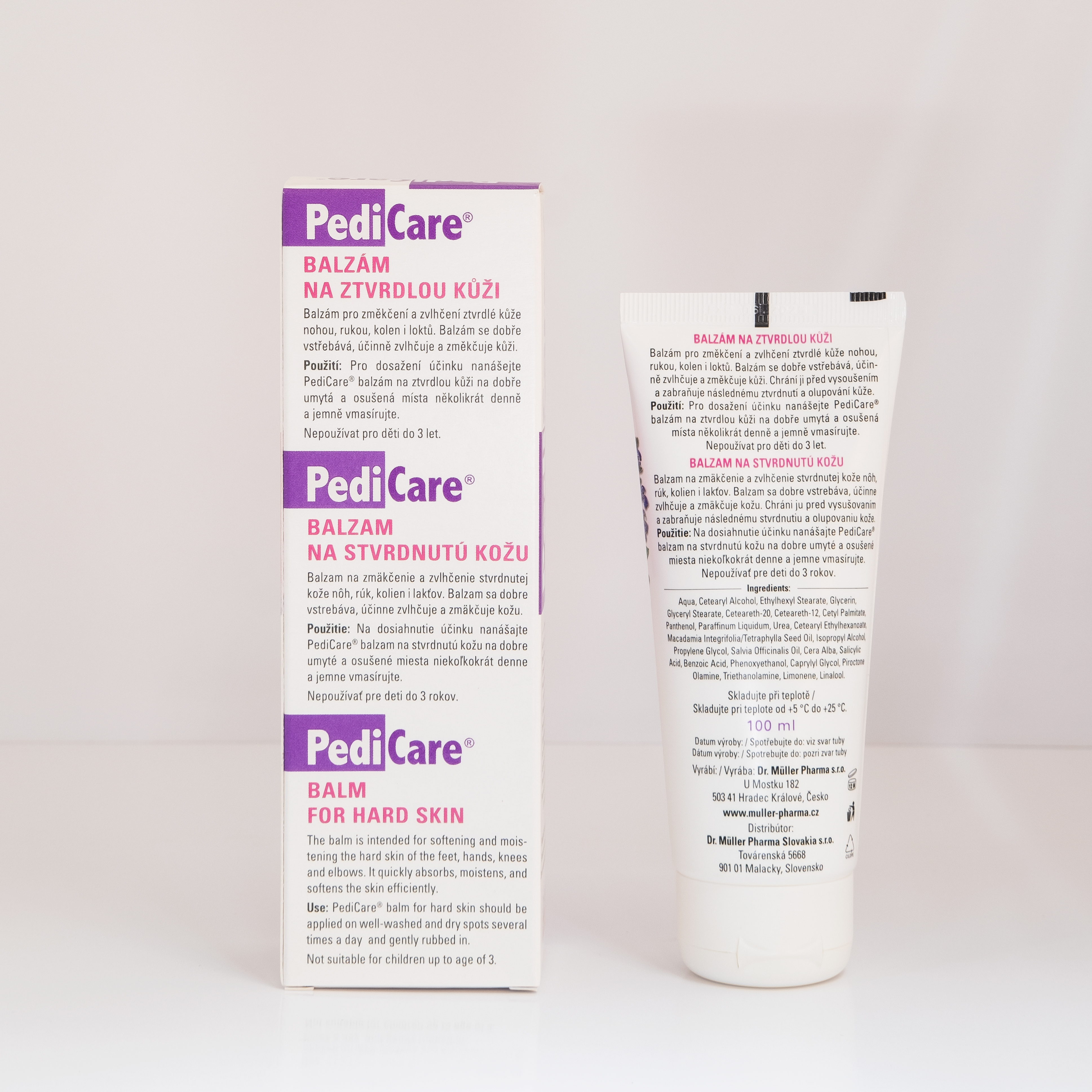 Kem nẻ da bàn chân Panthenol B5 Dr Muller Pedicare 100ml làm ẩm, mềm da khô, chống bong da, hôi chân [Nhập khẩu Châu Âu]