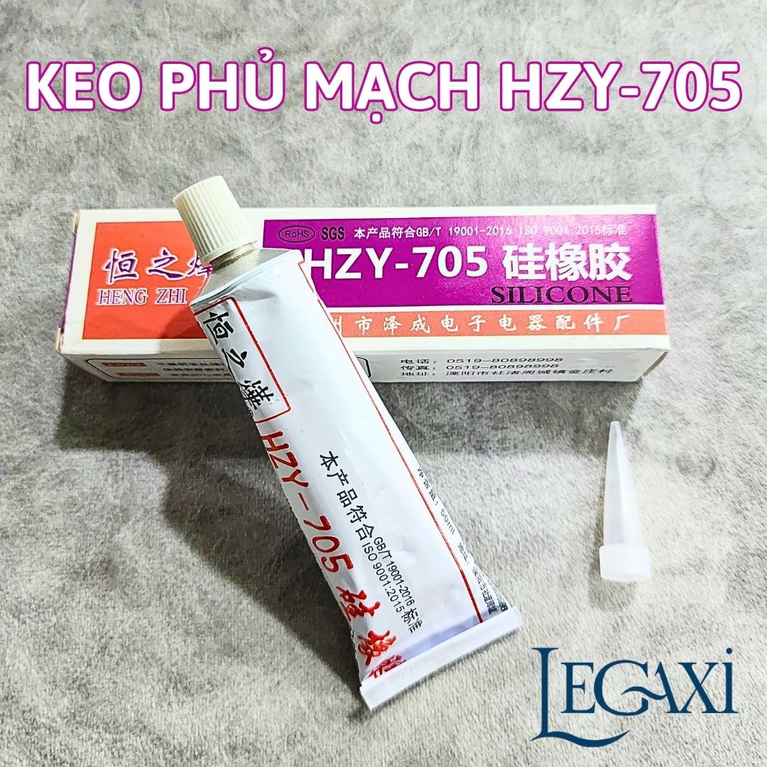 Keo Phủ mạch HZY-705 Silicon Trong suốt Bảo vệ bo mạch Chống ẩm Cách điện Chịu nhiệt Chống nước 50ml Legaxi