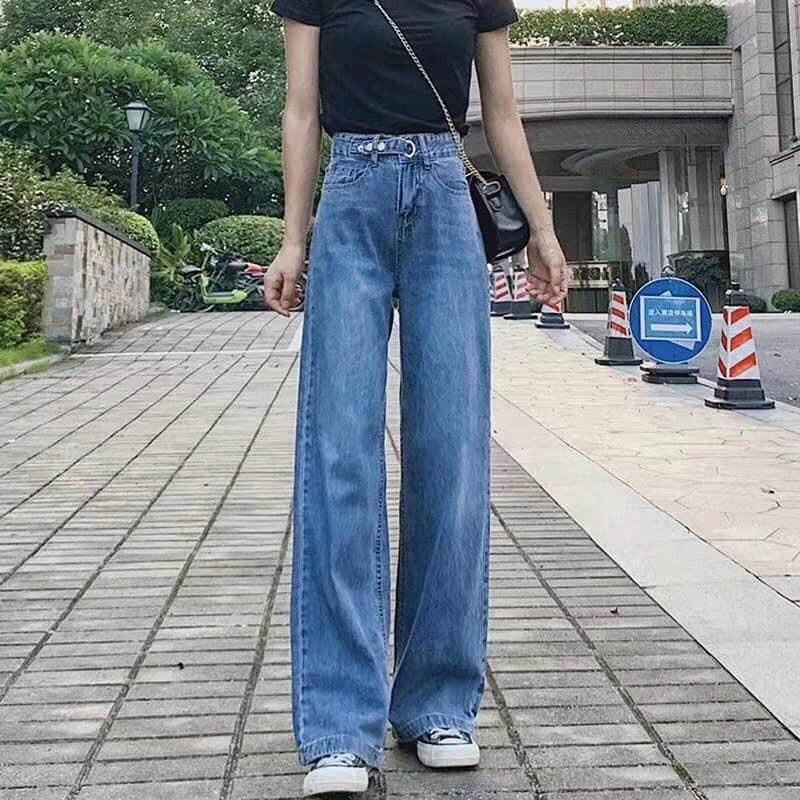 Quần jeans suông cao cấp