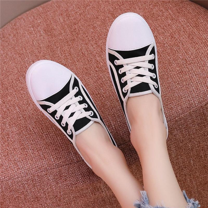 Giày Lười Canvas Thời Trang Mới Cho Nữ