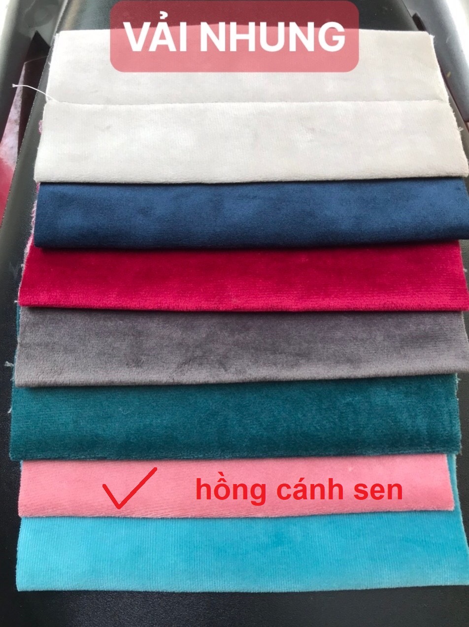 Ghế sofa băng KT vải nhung nhiều màu sắc, kích cỡ