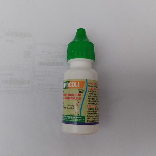 Quinocoli lọ 10ml Marphavet. Chướng diều, khô chân, xù lông, phân xanh phân trắng, toi, rù