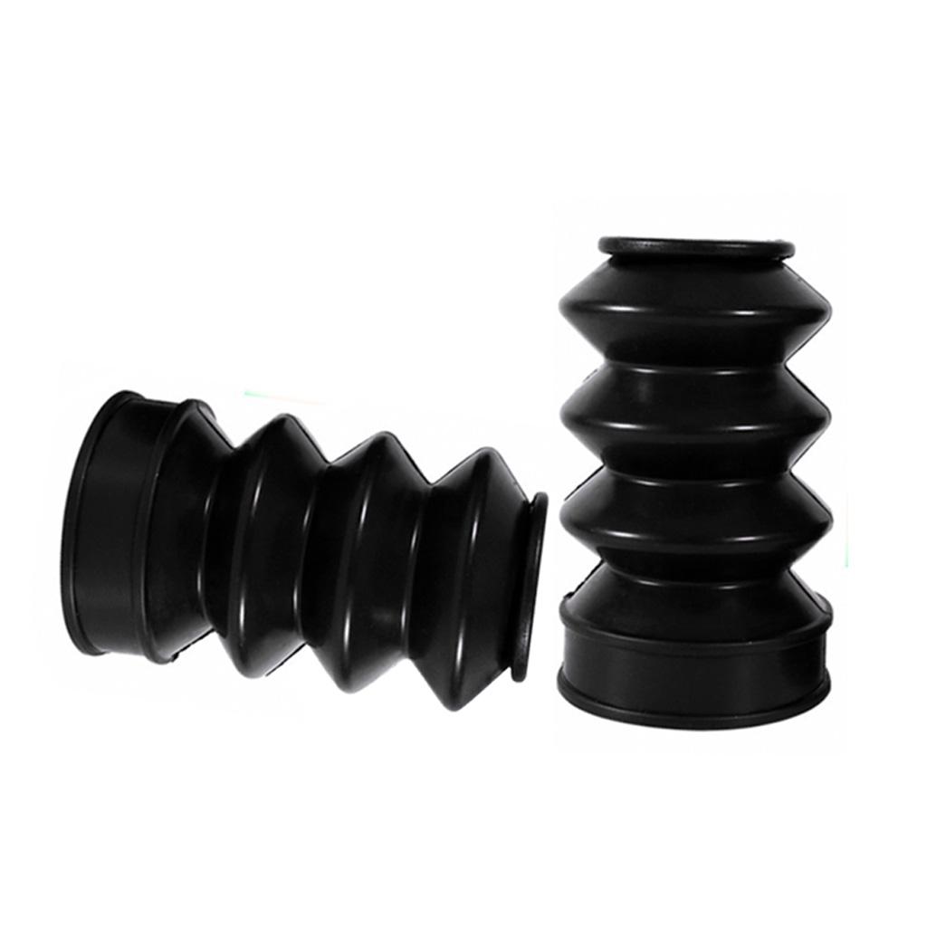 Black Rubber Fork Front Gaiter Boots for XL883 XL1200