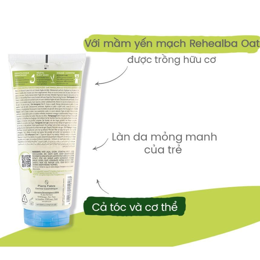 Sữa tắm gội toàn thân A-Derma Primalba Gentle Cleansing Gel baby 200ml