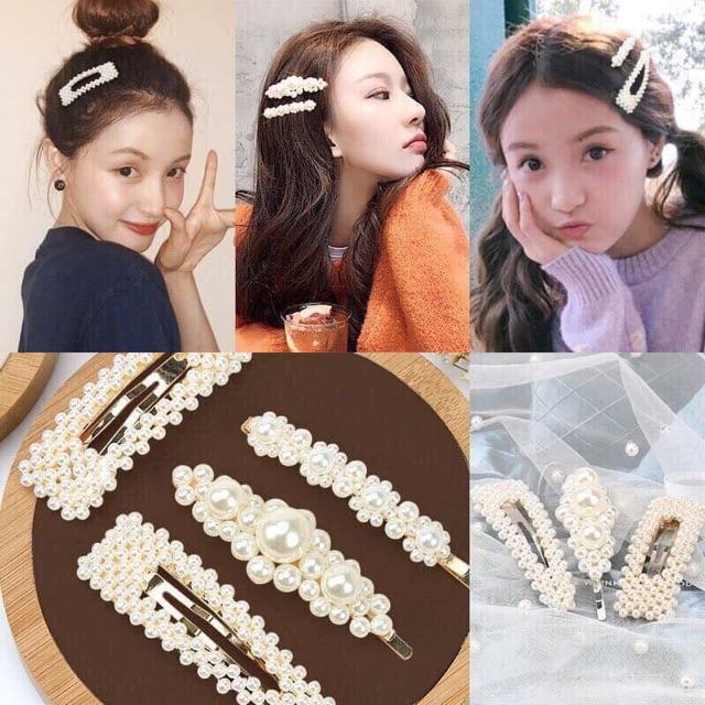 SET 4 KẸP TÓC NGỌC TRAI HOT TREND