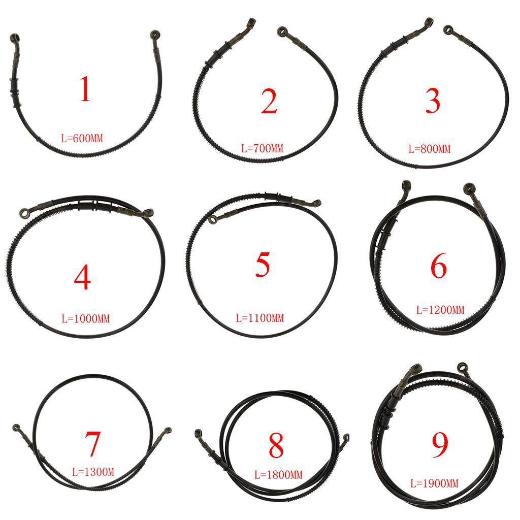 60cm & 70cm Universal Motorcycle Motorbike Brake Clutch Oil Hose Line Pipe
