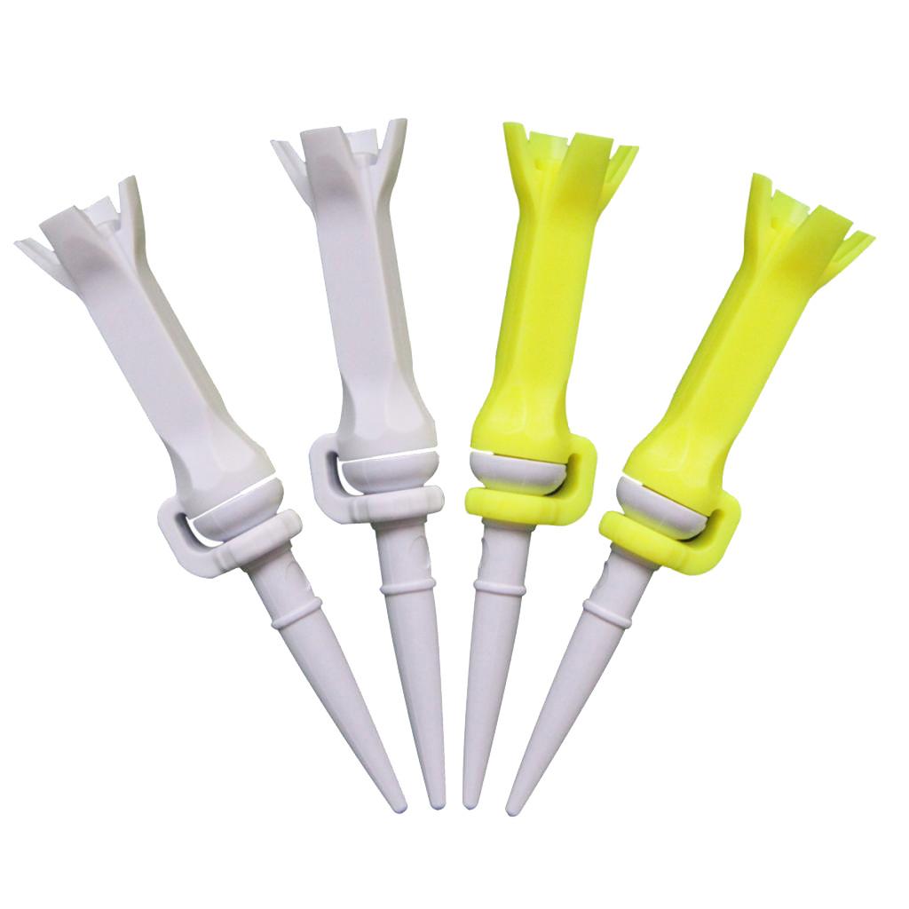 4pcs Golf Guide Claw Tee Unbreakable Golf Rotatable Tees Train Accessory