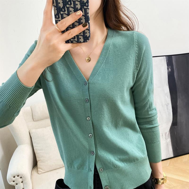 MS100 Áo khoác cardigan len nữ lông cừu mềm mịn, big size