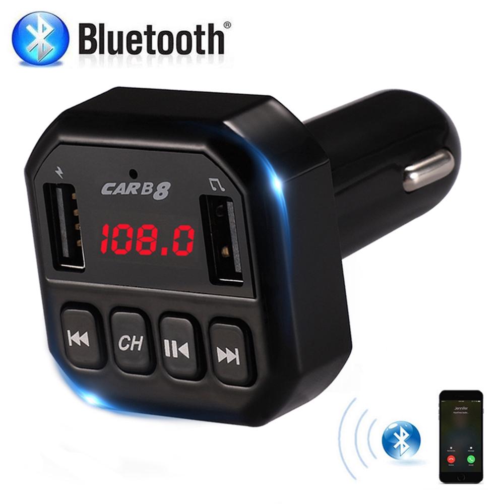 B8 Bluetooth Car MP3 Player Bộ điều chế máy phát FM rảnh tay Thẻ nhớ USB TF
