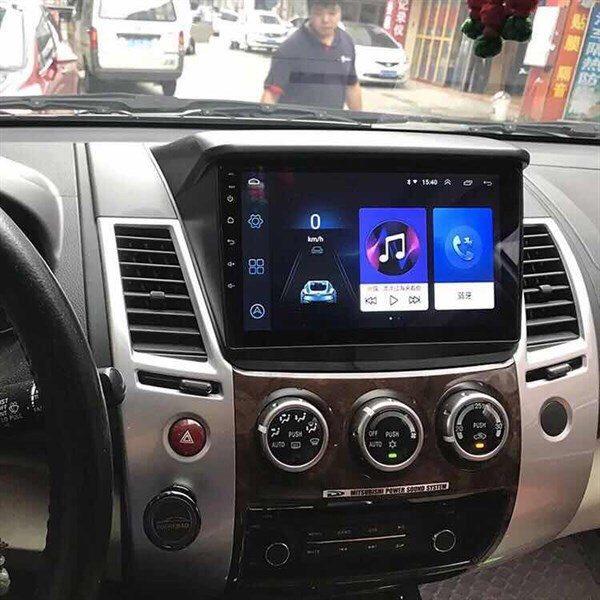 Mặt dưỡng kèm dây nguồn lắp màn hình android cho xe MITSUBISHI TRITON PAJERO