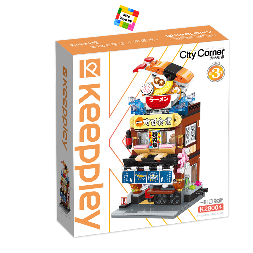 Đồ Chơi Lắp Ráp Lego Qman Keeppley Xếp Hình Mô Hình K28004 Nhà Hàng Nhật Bản 287 Chi Tiết