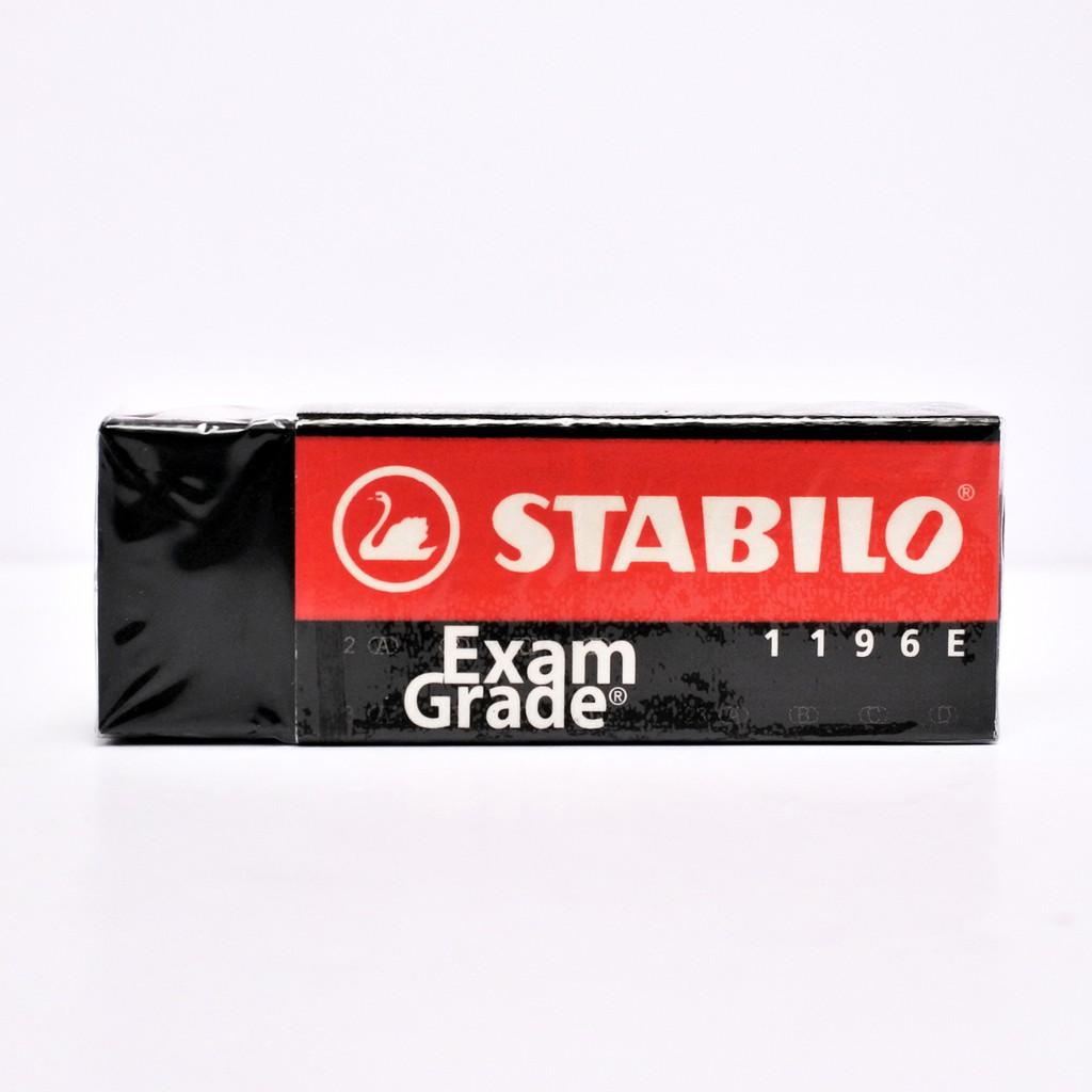 Bộ 2 cây bút chì bấm STABILO COM4pencil 0.5mm (xanh/hồng) + tuýp ruột PC3206R24-2B + tẩy ExamGrade ER196E (MP6635-C2R+)