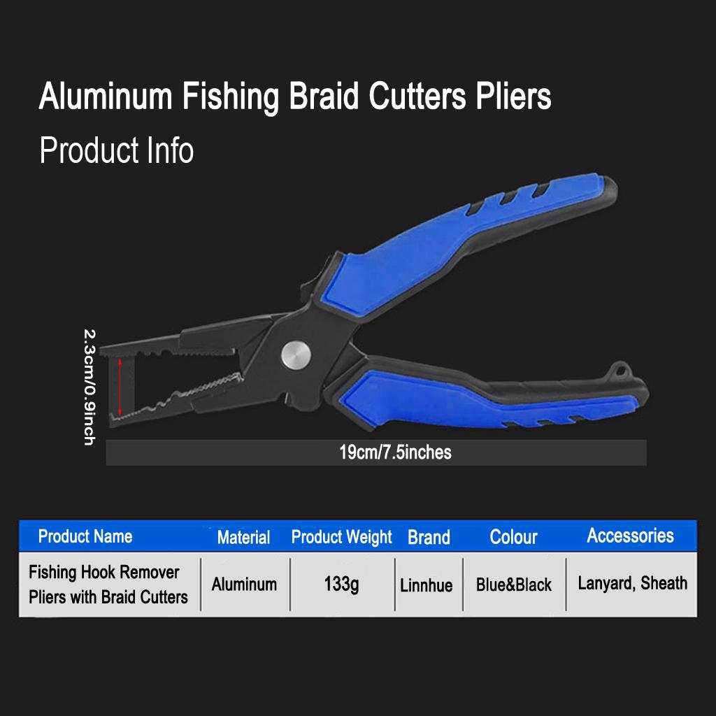 Portable Fish Lip Grabber Gripper Grip Tool Aluminum Fishing Pliers Fish Holder