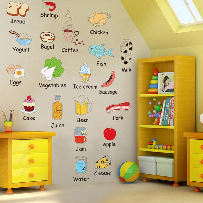 Decal dán tường Các món ăn - HP159