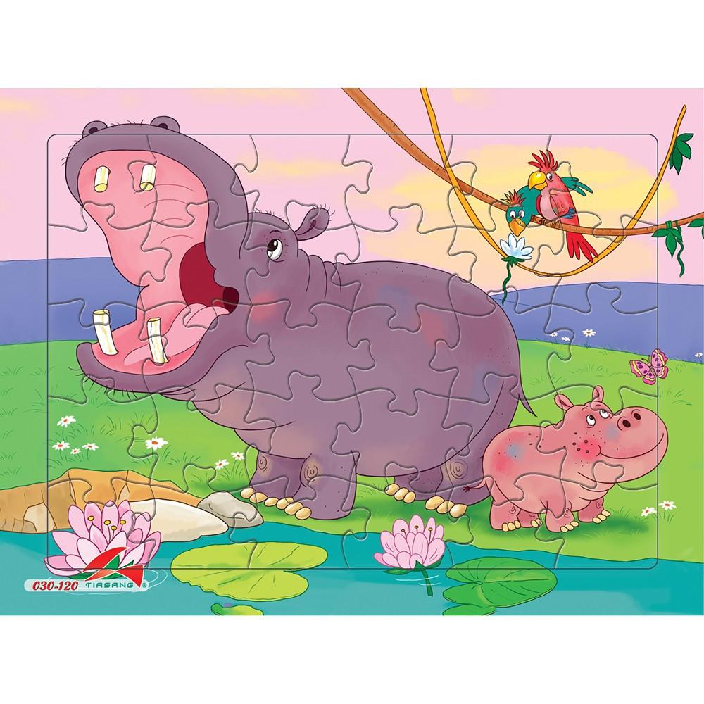Bộ Tranh Ghép Hình Nhân Vật Ngộ Nghĩnh -Size A4, 30 Mảnh Ghép, Đồ Chơi An Toàn Cho Bé, Đồ Chơi Trí Tuệ Trẻ Em