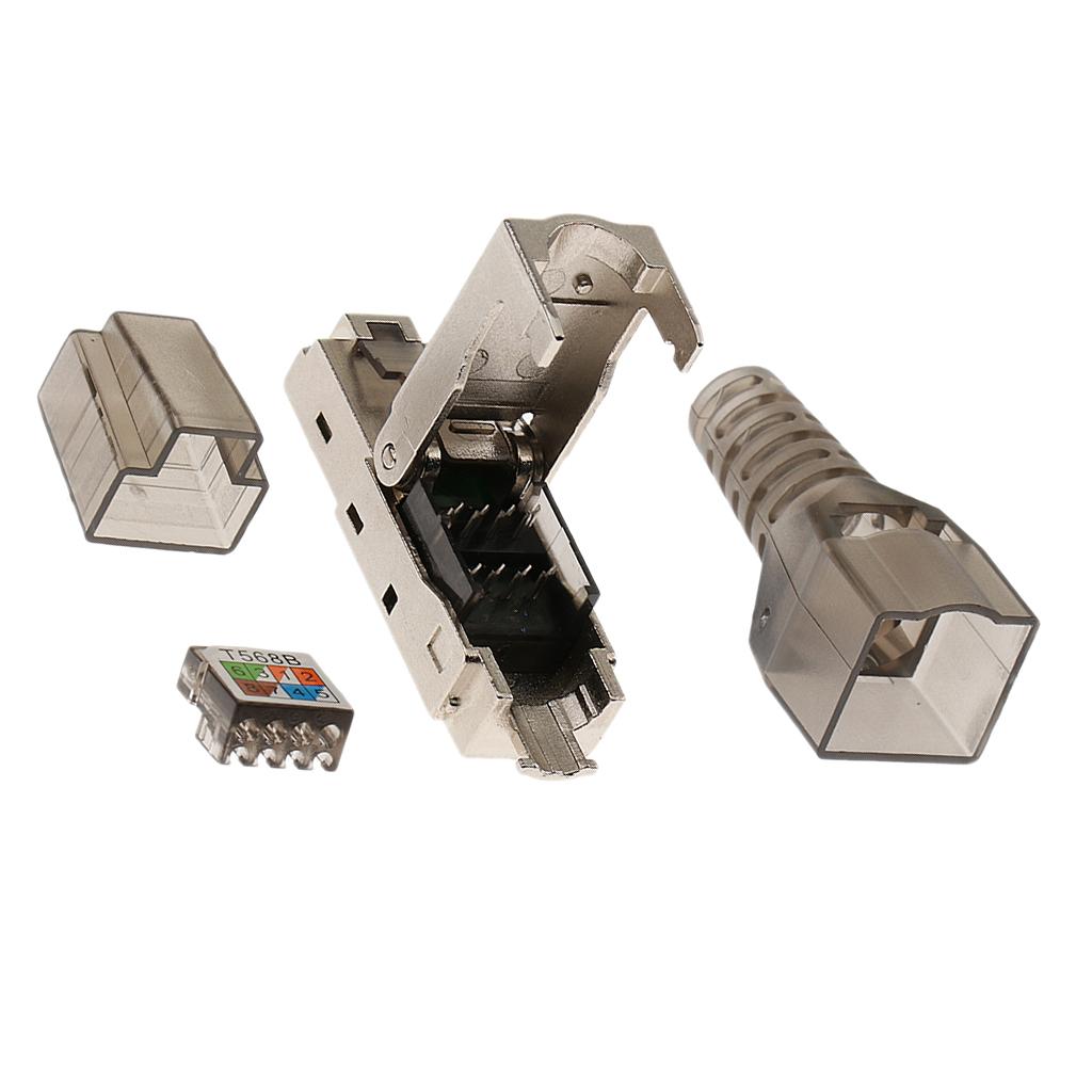 Đầu Nối Mạng CAT6A Cáp Cắm Mô-đun Kết Nối được Bảo Vệ Ethernet