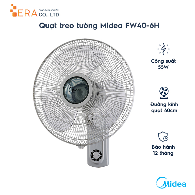 Quạt Treo Tường Midea FW40-6H (55W) - Hàng chính hãng