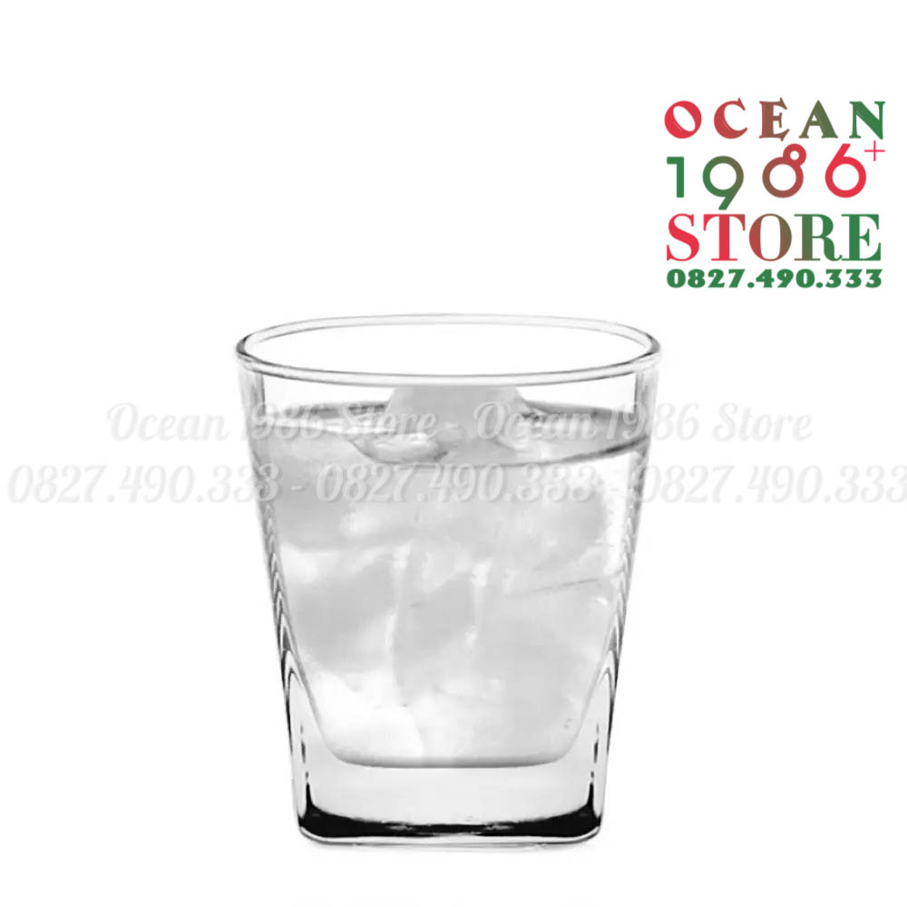 Bộ 6 Cốc Thủy Tinh Ocean Lùn Plaza Rock Cỡ Nhỏ - B11007 - 195ml